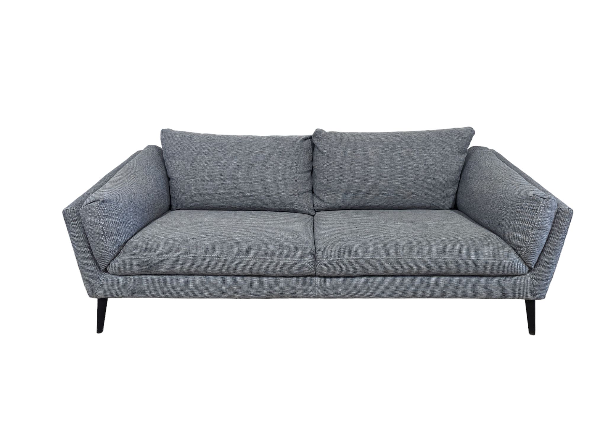 Gray MidCentury Modern Fabric Couch The Good Couch