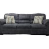 Dark Gray Microsuede Couch