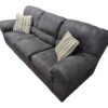 Dark Gray Microsuede Couch - Image 3