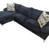 Black L-Shaped Sectional Couch w/ Chaise - Image 3