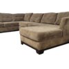 Olive Jonathon Louis Microfiber Tufted U-Shaped Sectional w/ Chaise - Image 5