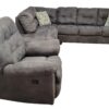 Gray Ashley Microfiber Sectional and Recliner Chair Set - Image 4