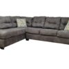 Gray Ashley Microfiber Sectional and Recliner Chair Set - Image 5