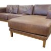 Dekalb Leather West Elm L-Shaped Sectional - Image 3