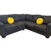 Black Cloth Corner Sectional