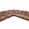 Rustic C-Shaped Sectional