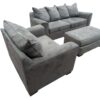 Gray Couch w/ Bed, Chair & Ottoman - Image 3