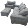Gray Couch w/ Bed, Chair & Ottoman - Image 4