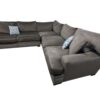 Cindy Crawford Taupe 3pc L-Shaped Sectional - Image 3