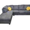 Dark Grey L Shaped Chaise Sectional - Image 2