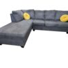 Dark Grey L Shaped Chaise Sectional