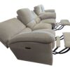 Cream Couch & Loveseat w/ Automatic Recliners - Image 5
