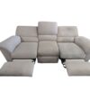 Cream Couch & Loveseat w/ Automatic Recliners - Image 4