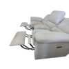 Cream Couch & Loveseat w/ Automatic Recliners - Image 7