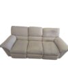 Cream Couch & Loveseat w/ Automatic Recliners - Image 3