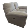 Cream Couch & Loveseat w/ Automatic Recliners - Image 9