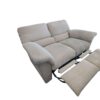 Cream Couch & Loveseat w/ Automatic Recliners - Image 12