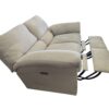 Cream Couch & Loveseat w/ Automatic Recliners - Image 13