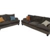 Taupe Microfiber Couch & Loveseat Set