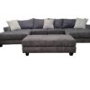 Charcoal Grey Double Chaise Sectional