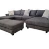 Charcoal Grey Double Chaise Sectional - Image 4