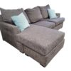 Broyhill Grey Reversible Chaise Sectional - Image 2
