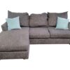 Broyhill Grey Reversible Chaise Sectional