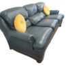 Green Leather Sofa - Image 3