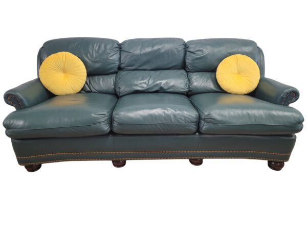 Green Leather Sofa