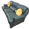 Green Leather Sofa - Image 4