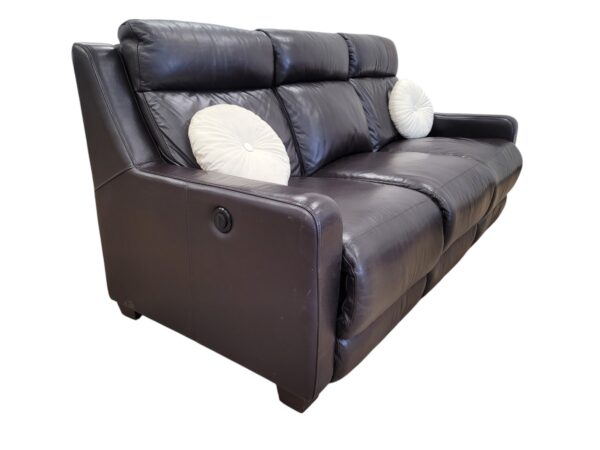 Leather 3-Seat Recliner Couch - Image 3