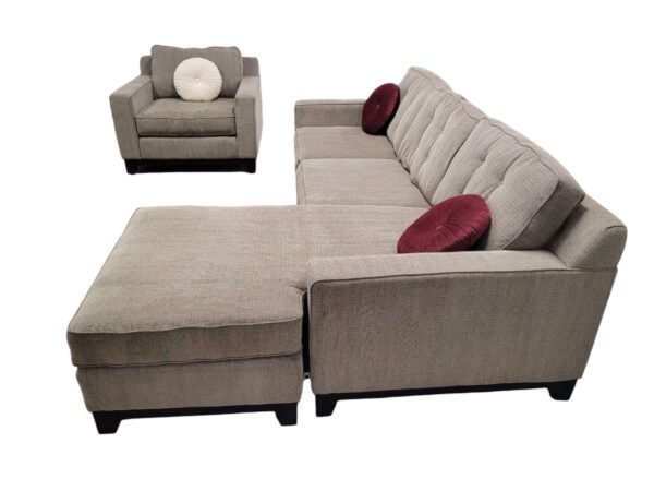Jonathan Louis Reversible Chaise Sectional & Chair Set - Image 4