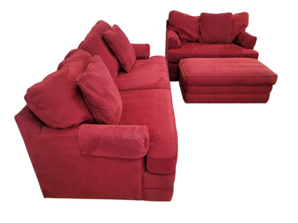 La-Z-Boy Couch, Loveseat & Storage Ottoman Set - Image 3