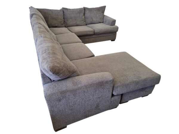 Grey U-Shaped Sectional - Image 3