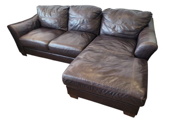 Leather Sectional - Image 4