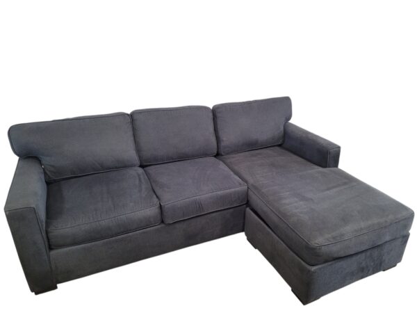 Black Reversible Chaise Sleeper Sectional