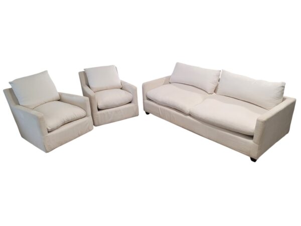 Cream Couch & Chairs Set