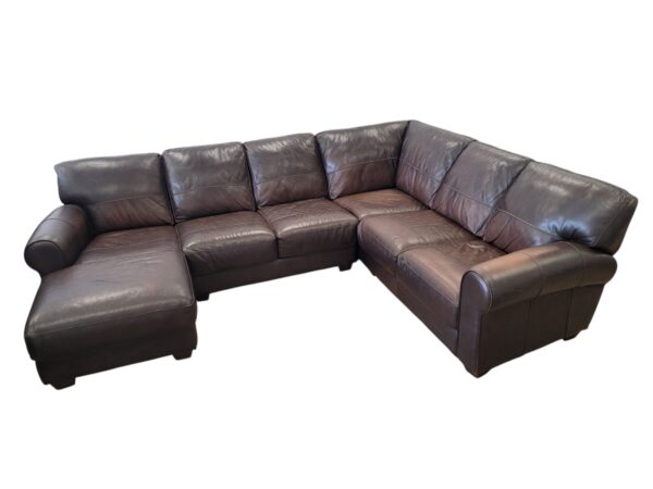 Italian Leather U-Shaped Sectional