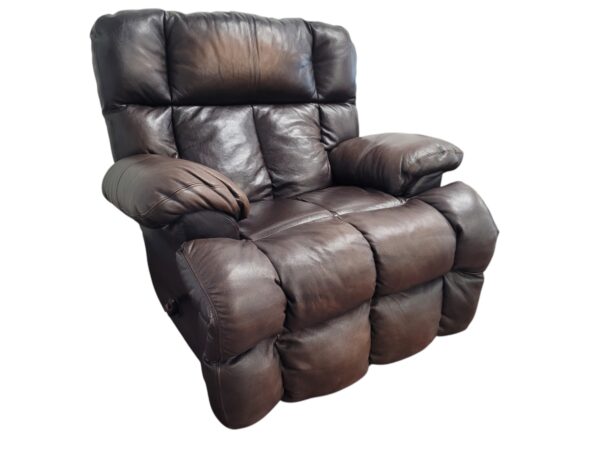 Catnapper brown Leather Recliner - Image 3