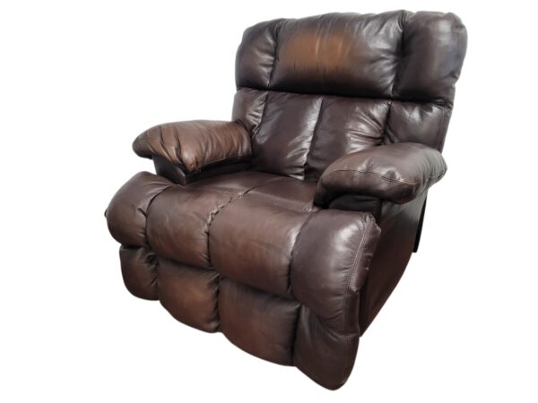 Catnapper brown Leather Recliner - Image 4