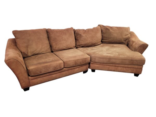 Brown Couch with Cuddler - Image 3