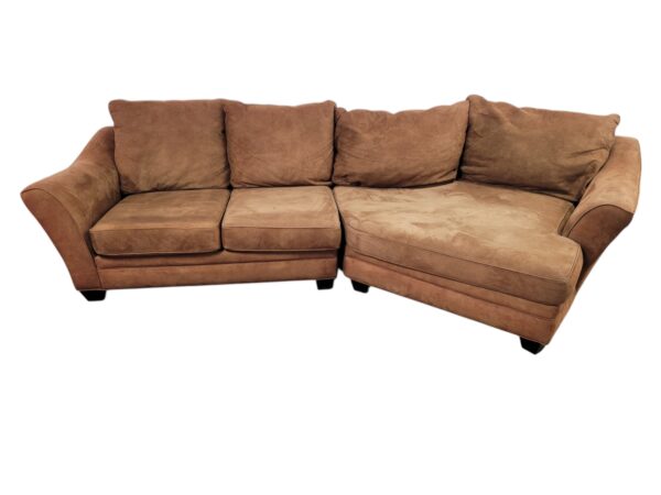 Brown Couch with Cuddler