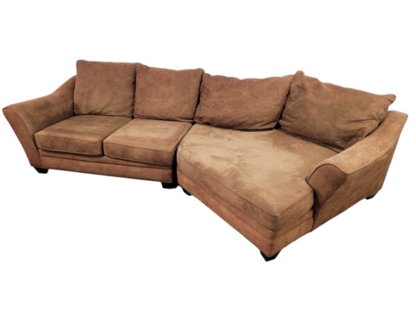 Brown Couch with Cuddler - Image 4