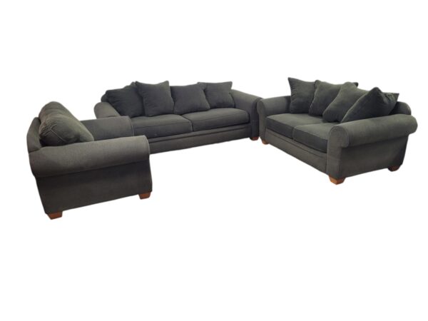 Emerald Green Couch, Loveseat & Chair Set - Image 3