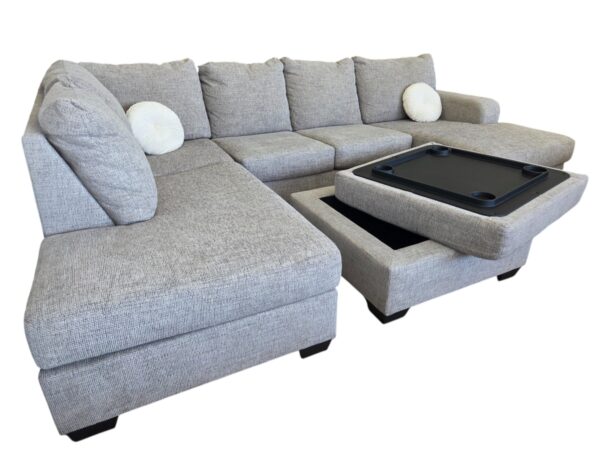 Megginson Sectional with Storage Ottoman - Image 3