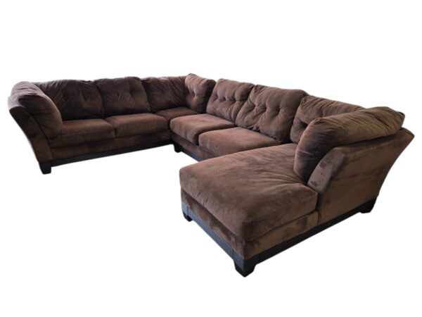 Microfiber U-Shaped Sectional - Image 3