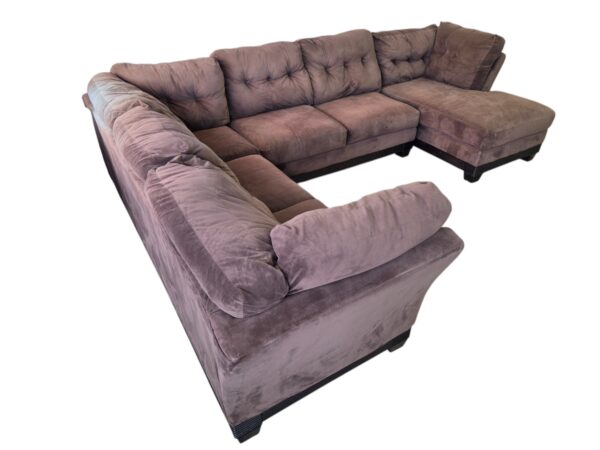 Microfiber U-Shaped Sectional - Image 4