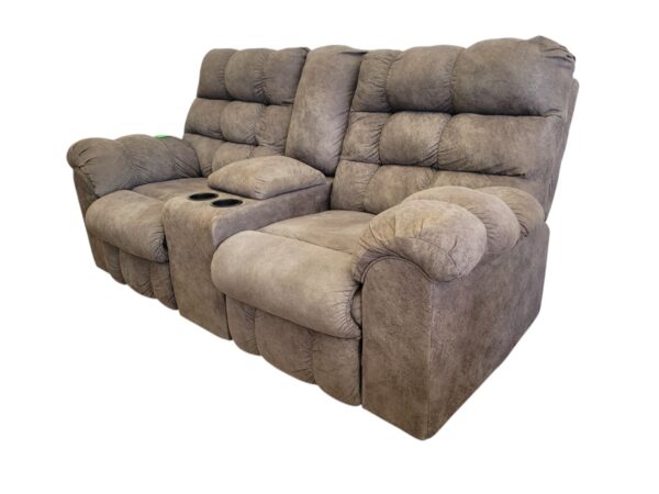 Grey Recliner Loveseat - Image 4