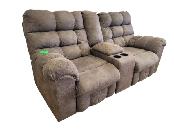 Grey Recliner Loveseat - Image 3