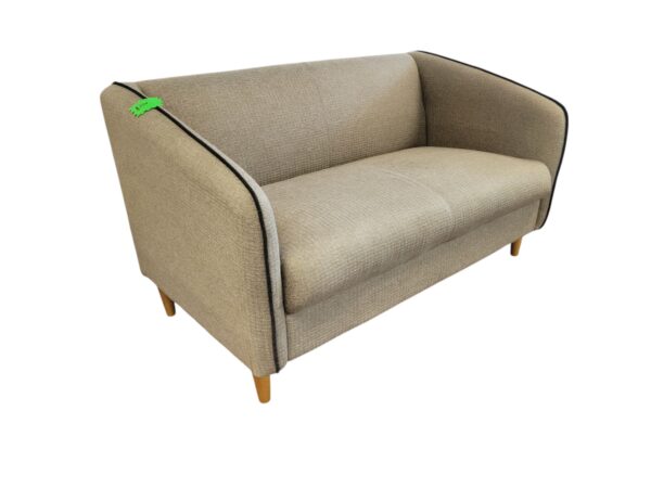 Grey Cloth Loveseat - Image 3